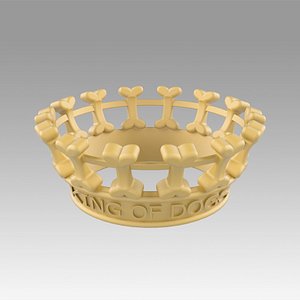 3D model crown dogs king