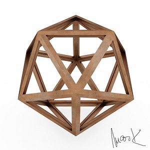 3D model icofaedron epipedon leonardo