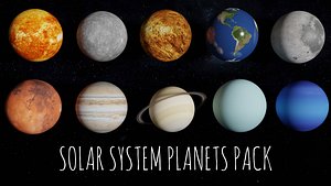 Solar System Planets Pack 8K Textures