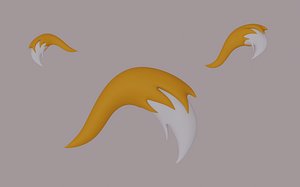 3D Fox Tail model