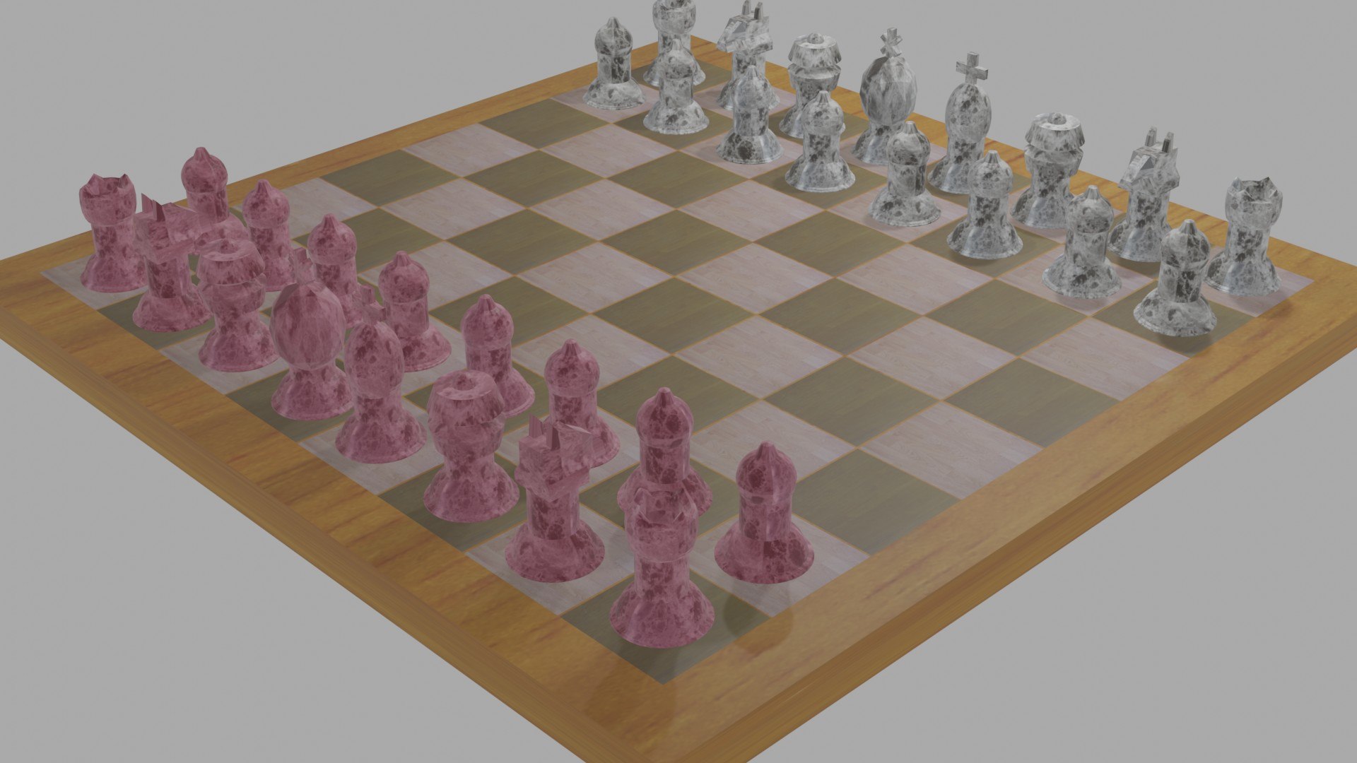 3D chess set model - TurboSquid 1607733