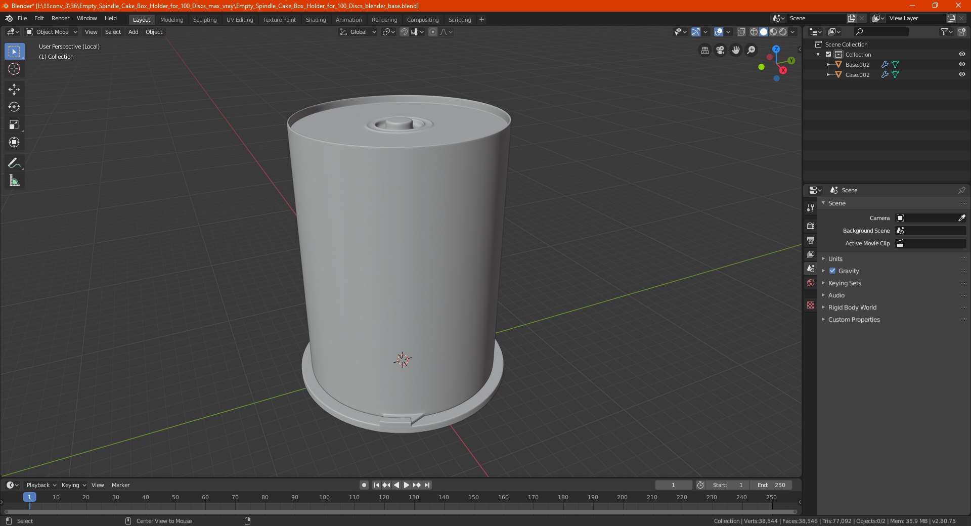Empty Spindle Cake Box Holder for 100 Discs 3D https://p.turbosquid.com/ts-thumb/T7/CKwif1/FU/emptyspindlecakeboxholderfor100discsc4dmodel023/jpg/1639992632/1920x1080/fit_q87/ee6c56a1e6a1579f2e612bb86987e6aec2fb5540/emptyspindlecakeboxholderfor100discsc4dmodel023.jpg