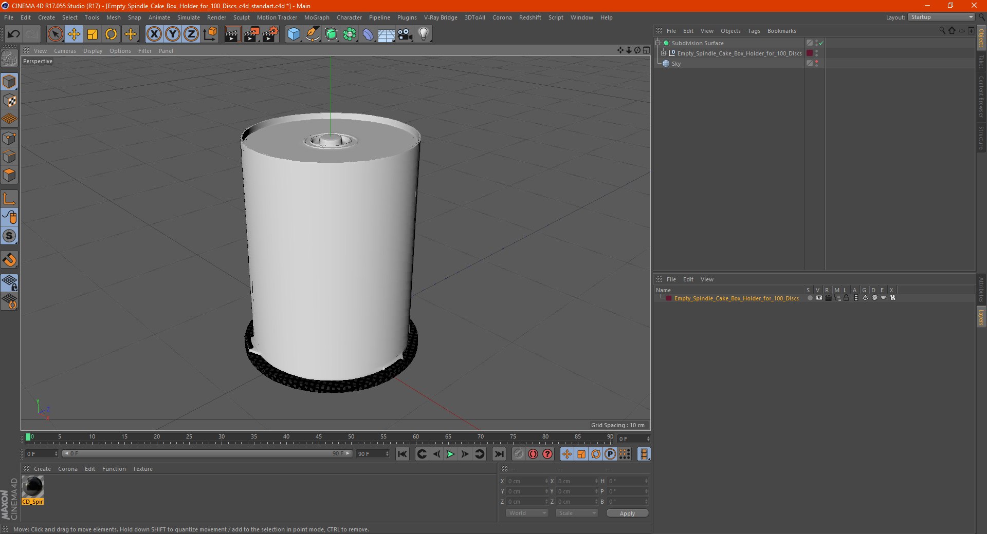 Empty Spindle Cake Box Holder for 100 Discs 3D https://p.turbosquid.com/ts-thumb/T7/CKwif1/gq/emptyspindlecakeboxholderfor100discsc4dmodel021/jpg/1639992626/1920x1080/fit_q87/bb53bae98c3154f94350c91cec184d34397e9da0/emptyspindlecakeboxholderfor100discsc4dmodel021.jpg