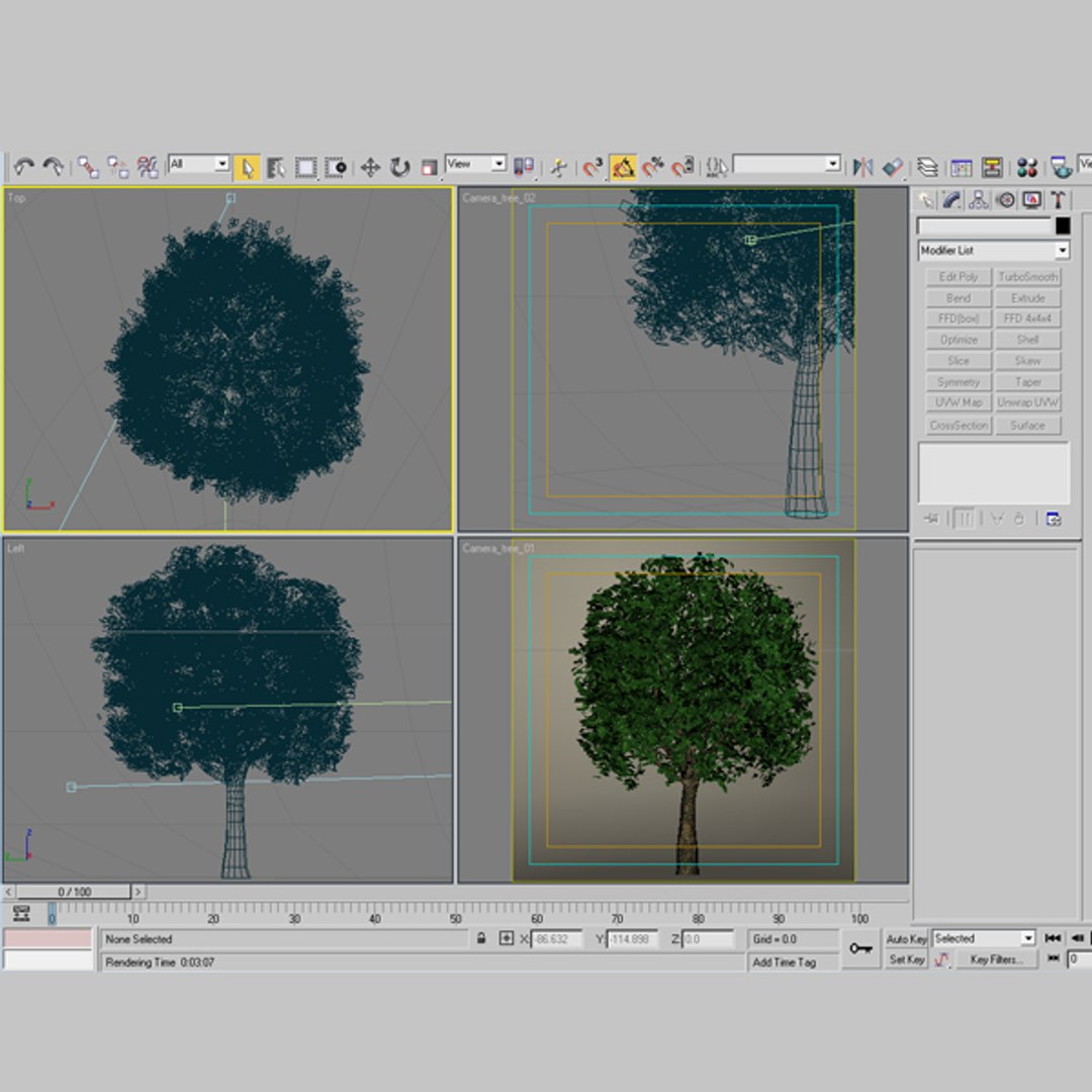 3ds Max Tree Garden
