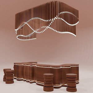 Bar Counter 3D model
