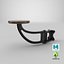 3D model swing-out stool