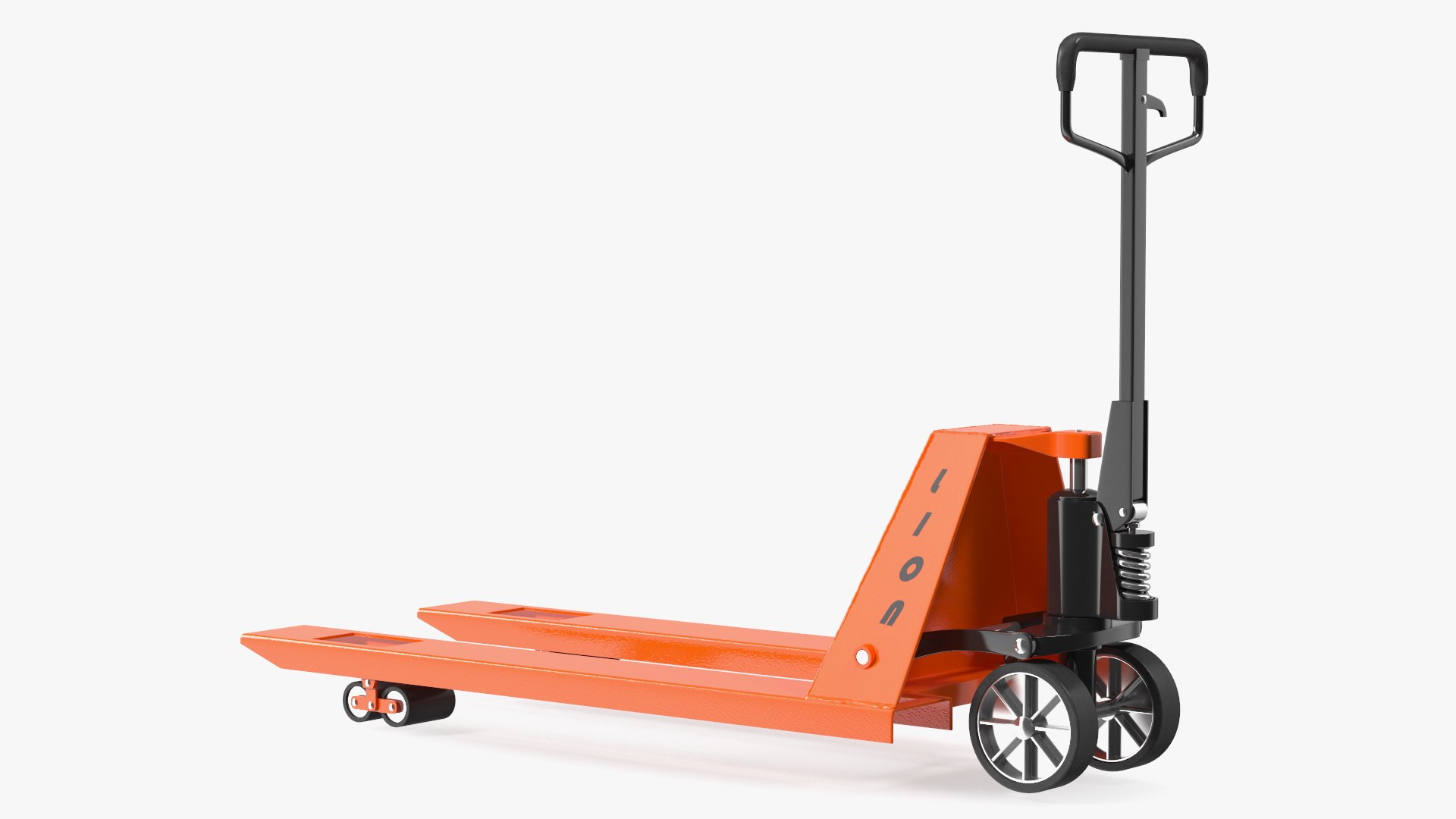 Premium Hand Brake Pallet Jack Rigged 3D model preview