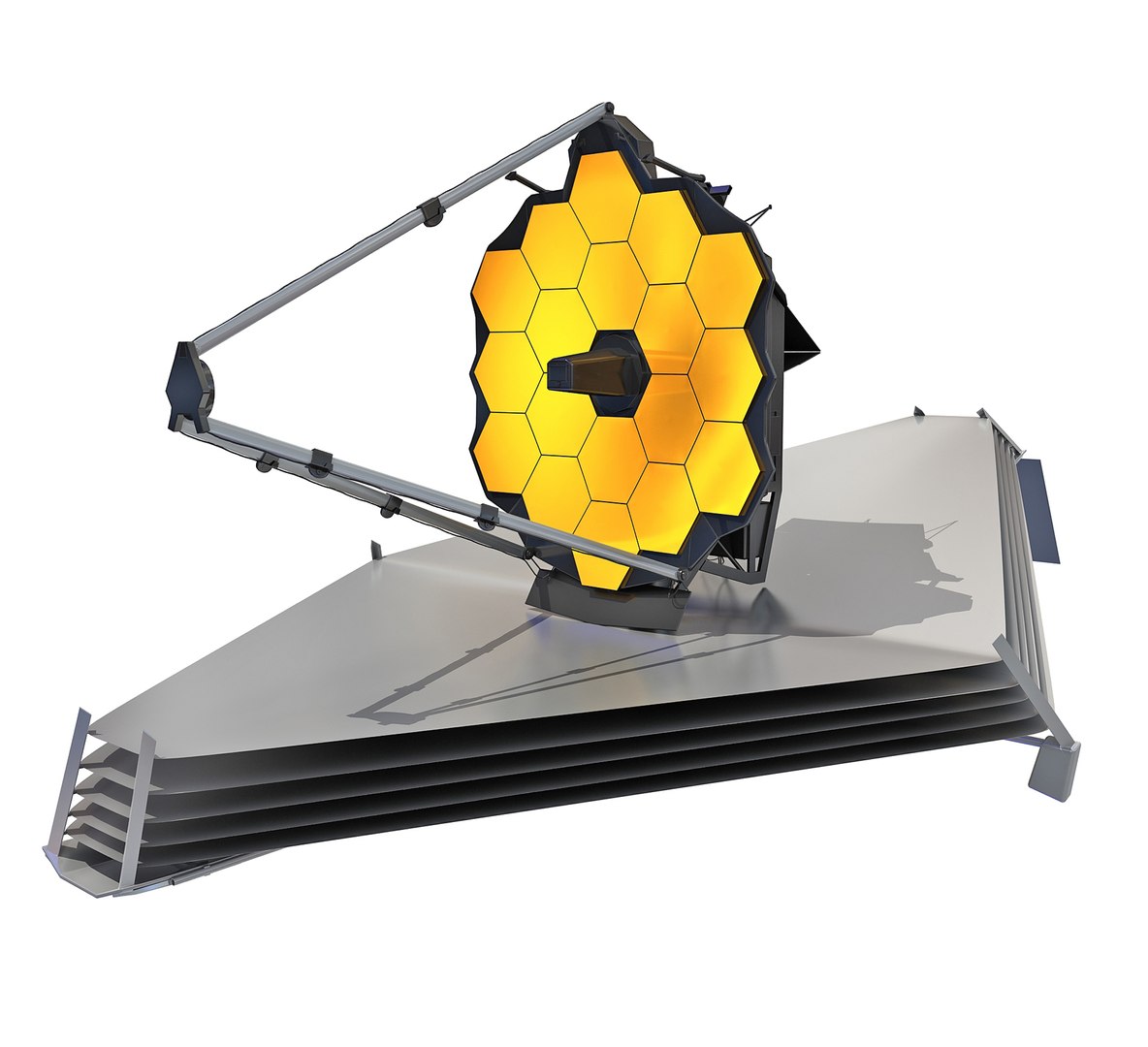 Kosmiczny Teleskop Jamesa Webba Model 3D TurboSquid 1848294