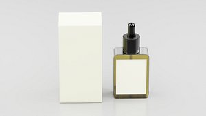 Dropper bottle with paper box