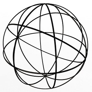 Wireframe Sphere 002 3D model