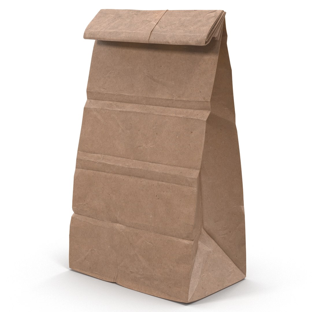 Paper Bag 2 3D Model 3D model preview