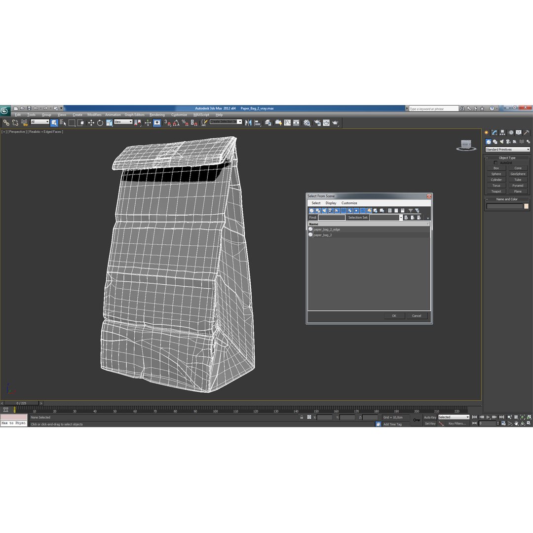 Paper Bag 2 3d Model