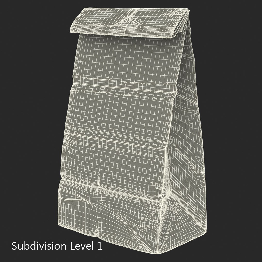 Paper Bag 2 3d Model