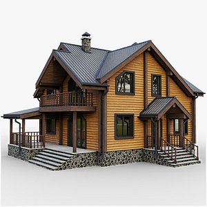 gameready cottage 9 house 3D model
