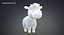 cute cartoon cow 3D model