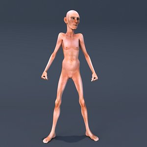 slim man character 3D