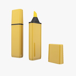 Highlighter Pen 3D model
