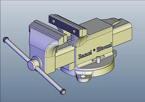 binding drawn 3d model