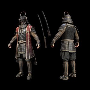 Samurai 3D Character Unity 3D model