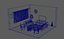 Pacchetto interni soggiorno - Low poly