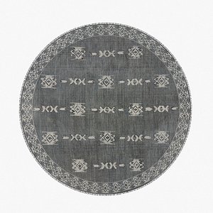 Round Aztec Rug