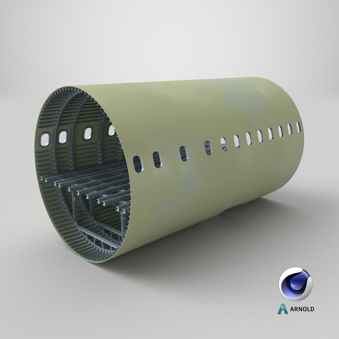 Airbus A320 Aircraft Mid Fuselage Shell 3D - TurboSquid 2506771