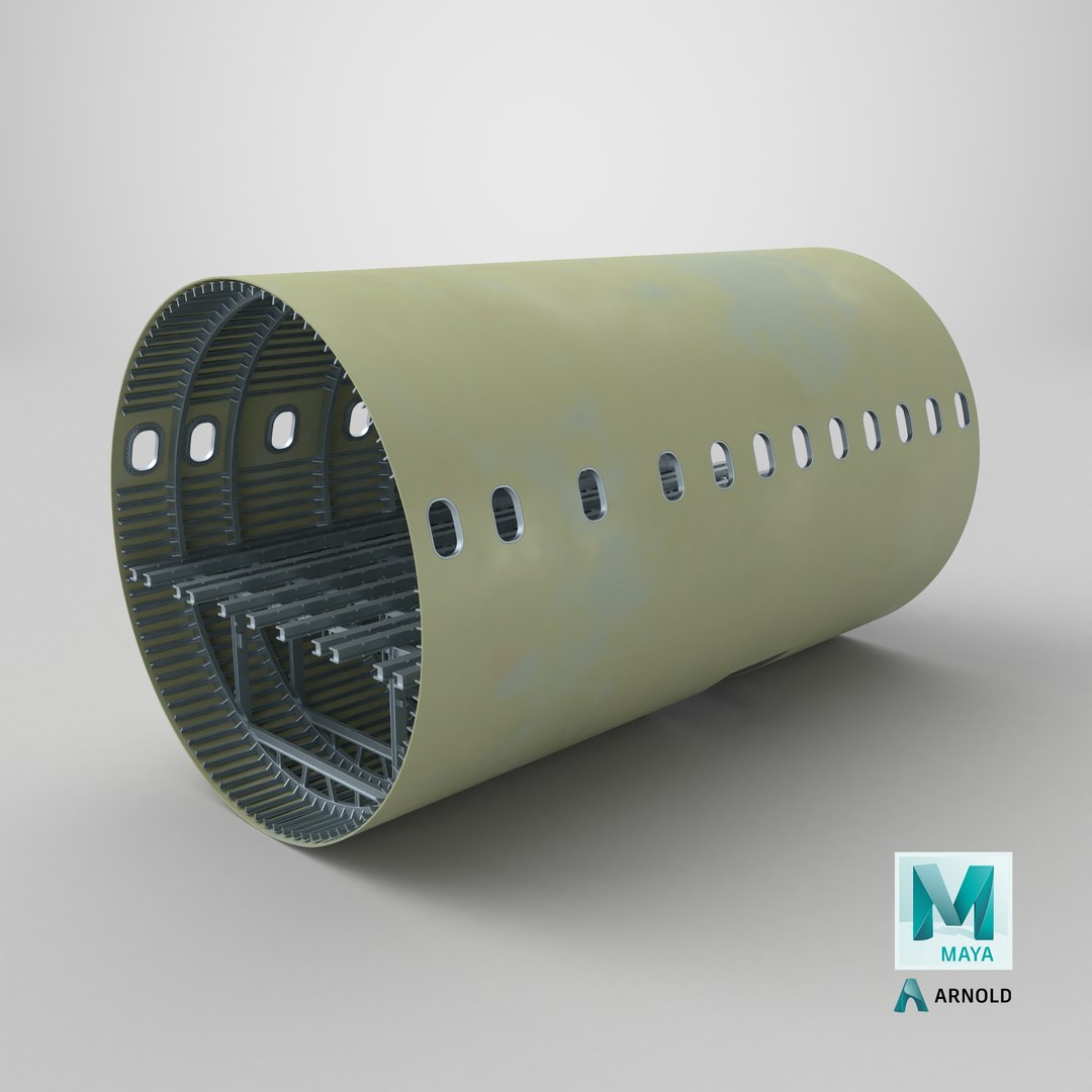 Airbus A320 Aircraft Mid Fuselage Shell 3D - TurboSquid 2506771