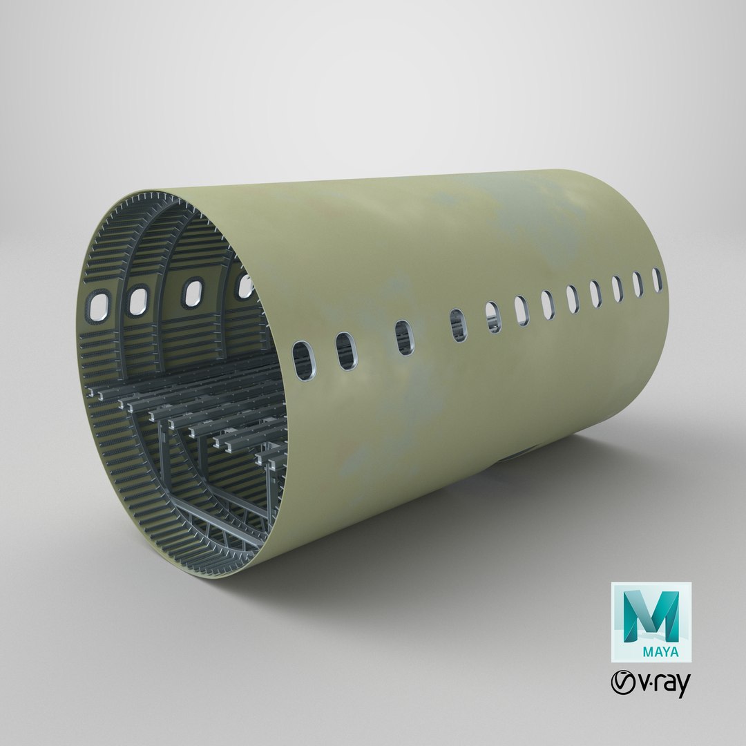 Airbus A320 Aircraft Mid Fuselage Shell 3D - TurboSquid 2506771