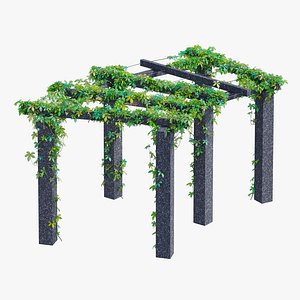 Curved Pergola 3D