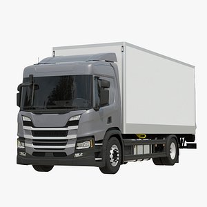 Commercial Box Truck Rigged
