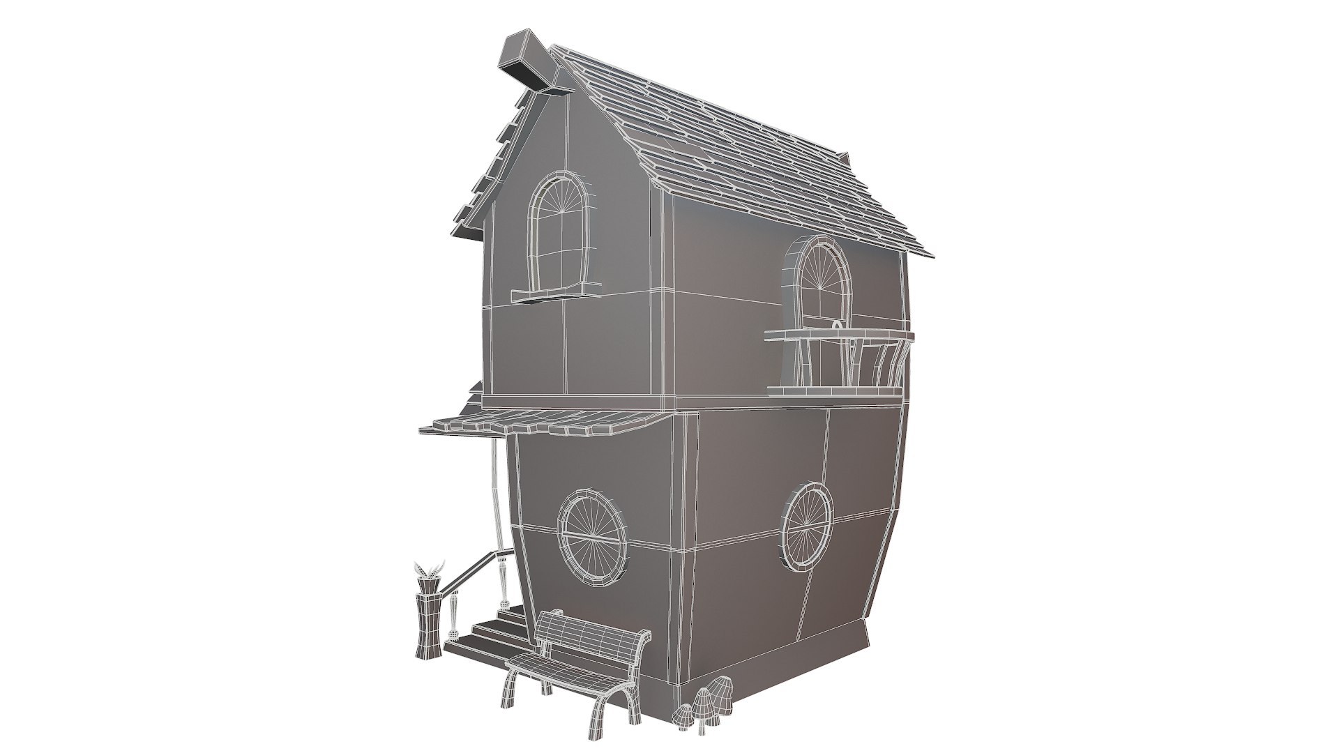 3D House Cartoon - Asset - TurboSquid 1436737