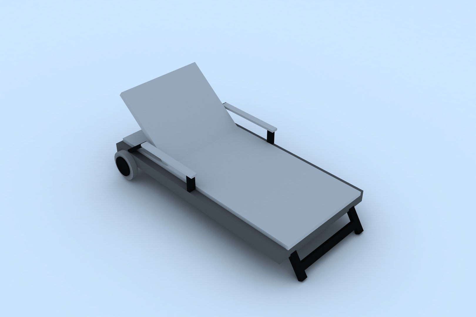 3D Sunbed 1 - TurboSquid 1672108