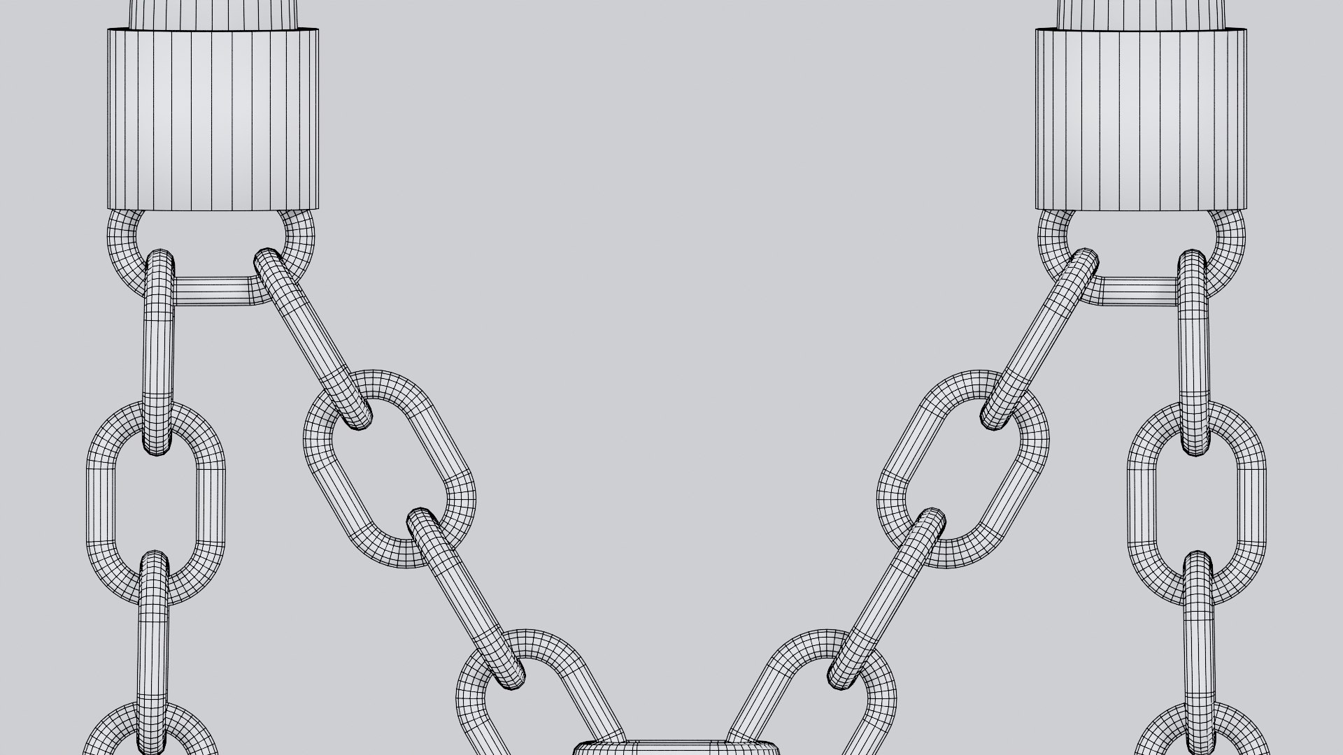 3D Model Alphabet M Silver Chain Candleholder 3D Model True PBR Renders ...