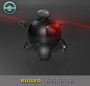3d futuristic legs eye model