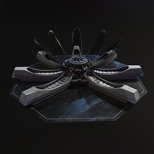 3D model Hypersleep Chamber ALIEN