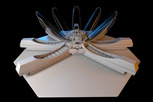 3D model Hypersleep Chamber ALIEN