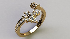 Engagement ring set print