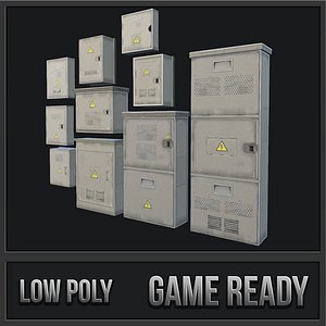 small utility boxes 3D model