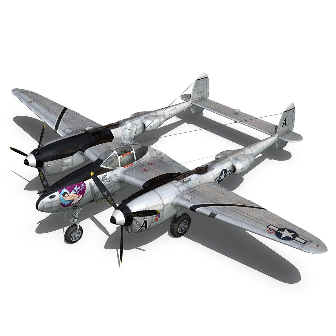 3d model lockheed lightning - vagrant