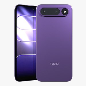 3D Tecno Spark 50 Fantasy Purple model