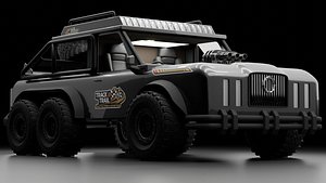 3D SKR74 High-Poly Cinematic Truck 3D model