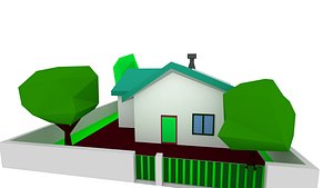 House Low Poly - Zone low Density Residential 04