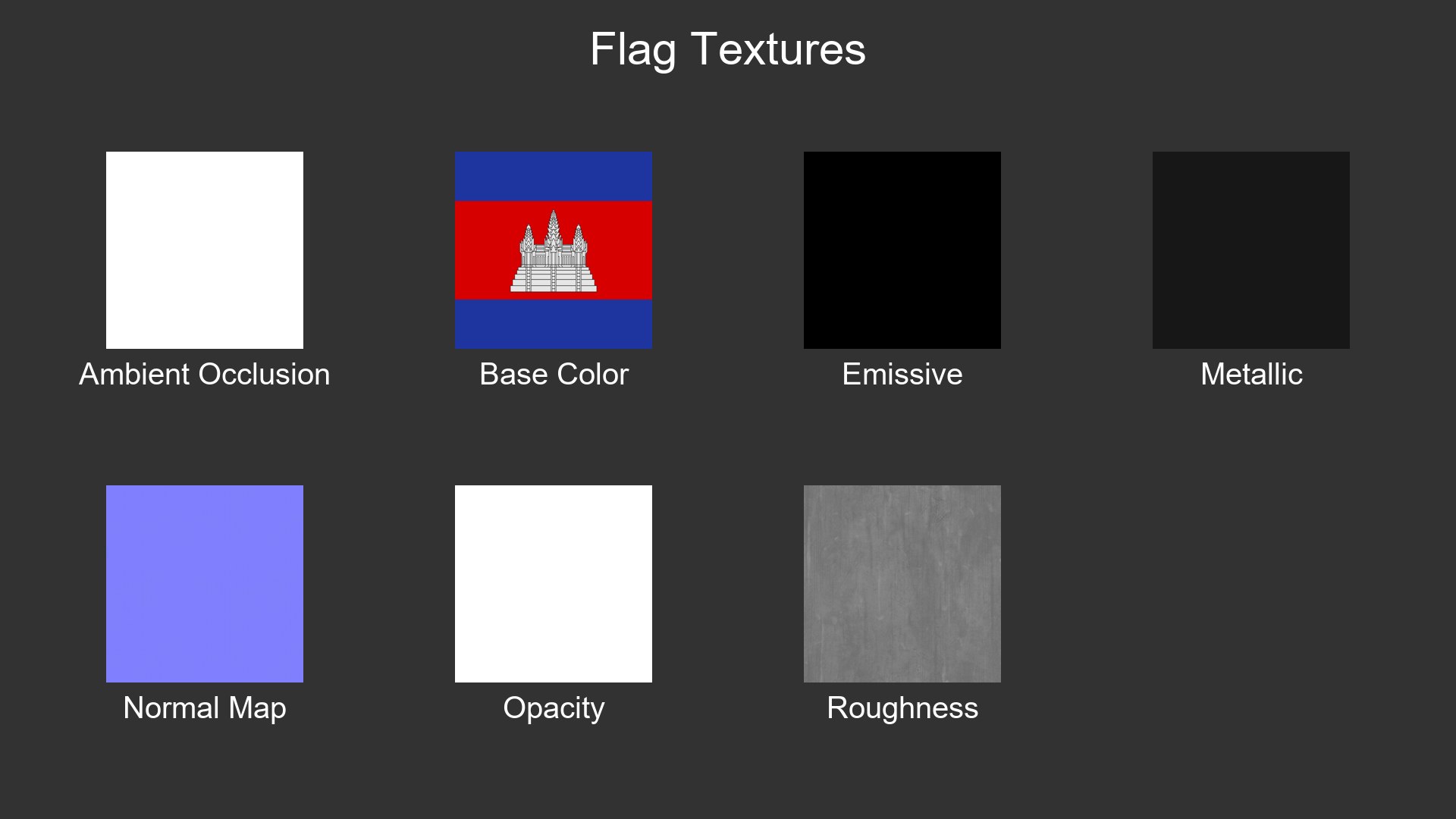 3D Cambodia Cloth Flag Wall Mount Animated Loop https://p.turbosquid.com/ts-thumb/T8/Z0WNQF/8j/flag_textures/png/1772454767/1920x1080/fit_q87/9d1f5f39fdcd9f57ffac4148613c81fdf1d3d3df/flag_textures.jpg