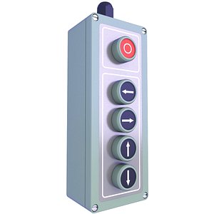 3D Industrial Control Buttons 19