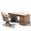 bizotto home office classic work desk table chair amchair