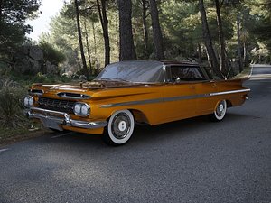 chevrolet impala 1959 3d model