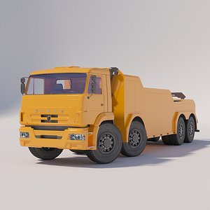 wreckers autotransporters chassis kamaz 3D