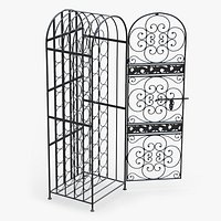 Lockable Wine Rack New Open