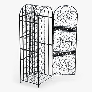 Lockable Wine Rack New Open