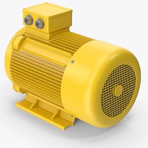 3D Industrial Electrical Motor model